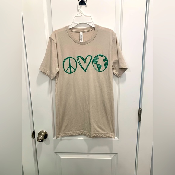 Bella Canvas Tops - Peace, Love, Earth T-shirt